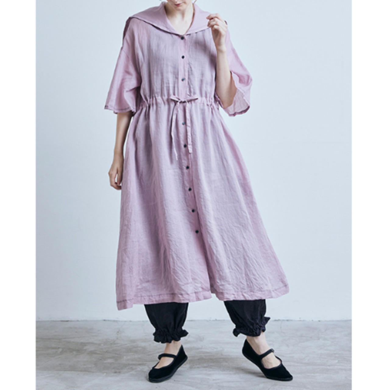 ROBE de PEAU(ローブデポー)GRAND SAILOR COLLAR ONE PIECE ラミー セーラーカラー ワンピース