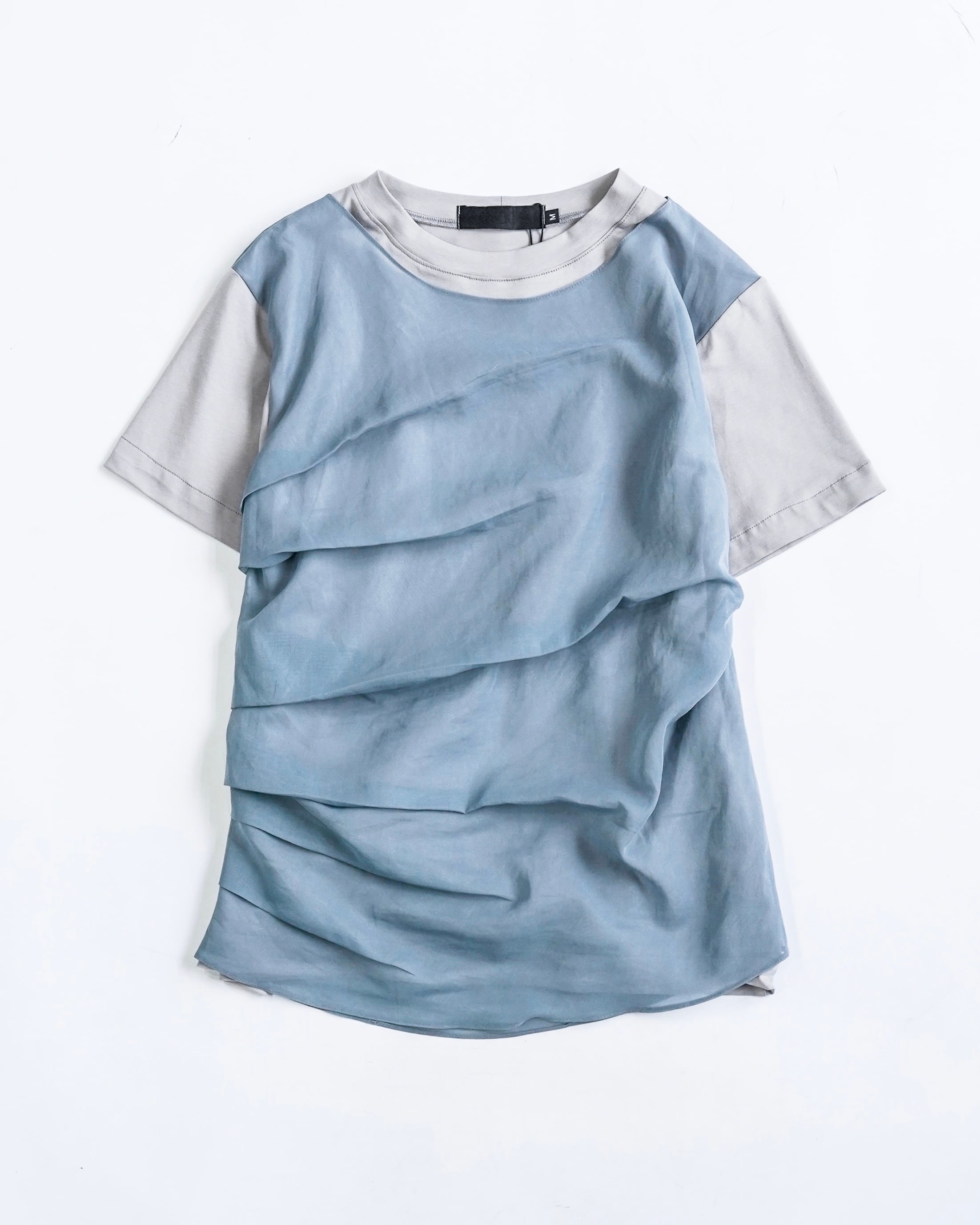 トップス SHOOP SS26 LAYERED DRAPE T-SHIRT SHOOP SS26 LAYERED DRAPE T-SHIRT | hypeofficial