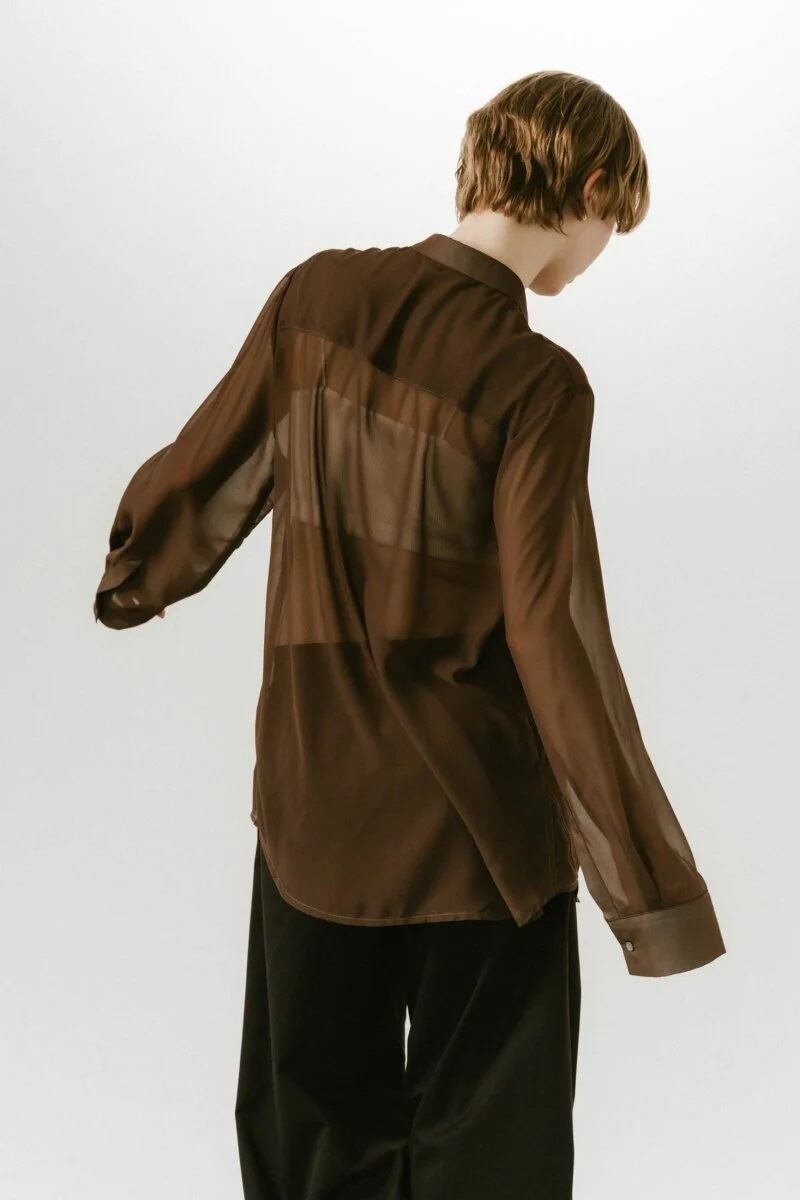 KnuthMarf(クヌースマーフ) flower print sheer shirt(unisex