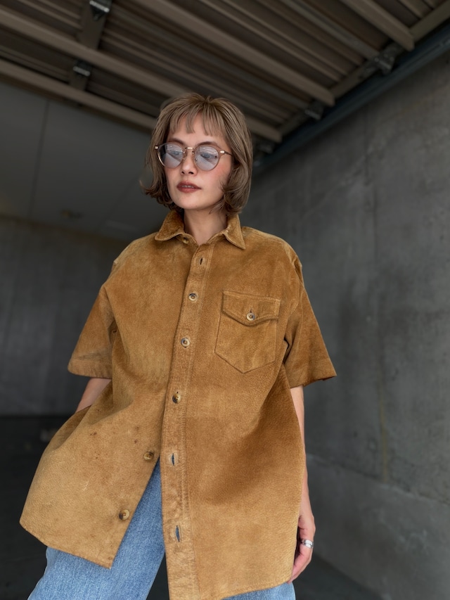 （SH1413）90’s GAP suede leather shirt