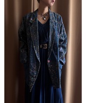 embroidery studs design denim jacket-5011-10
