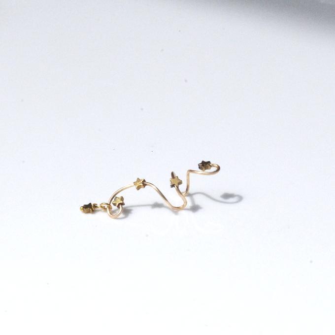 【Sale】一点物✦⋆.·星に願いを ⋆.··五星Wのカシオペアイヤーカフ⋆.·✦星風さんコラボ
