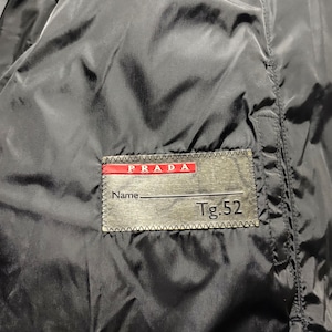 PRADA SPORT black nylon padding jacket