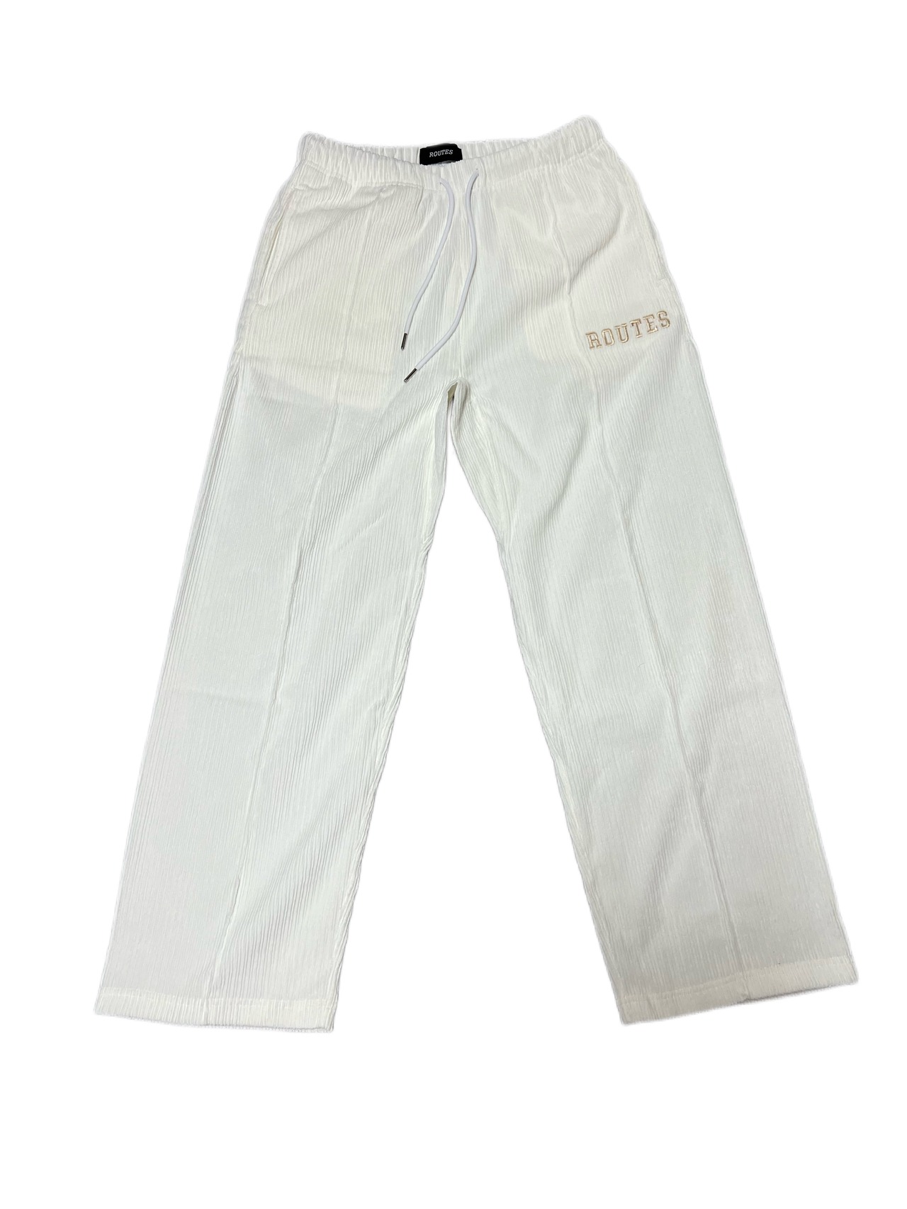 flared　corduroy　pants　/ ホワイト　rou044