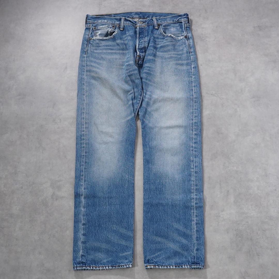 リーバイス501 Levis W33 青 ヒゲ ハチノス 古着 17937 | fuufu
