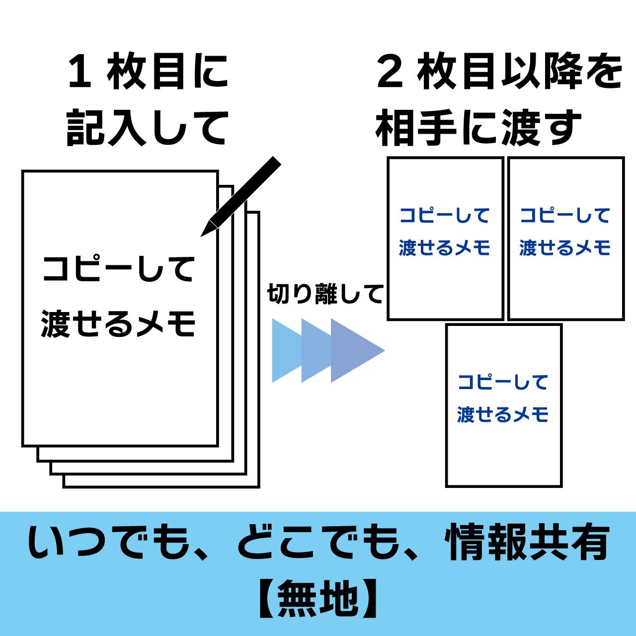 A6 複写メモ 【お得な3冊セット 無地・罫線・方眼】 | たに紙