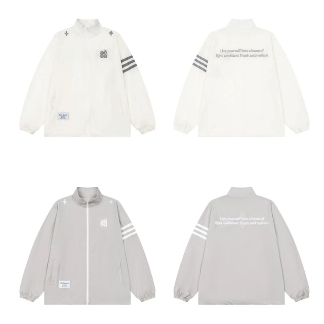 ロゴグラフィックアームラインジップアップジャケット 4col R02592