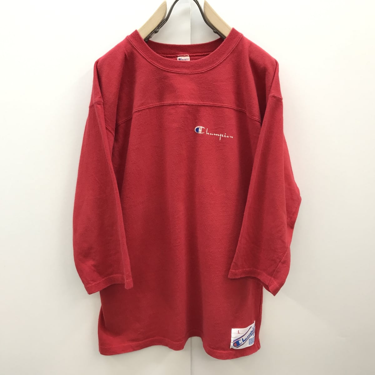 80年代 チャンピオン Champion トリコタグ フットボール七分袖Tシャツ USA製 メンズS ヴィンテージ /eaa345814