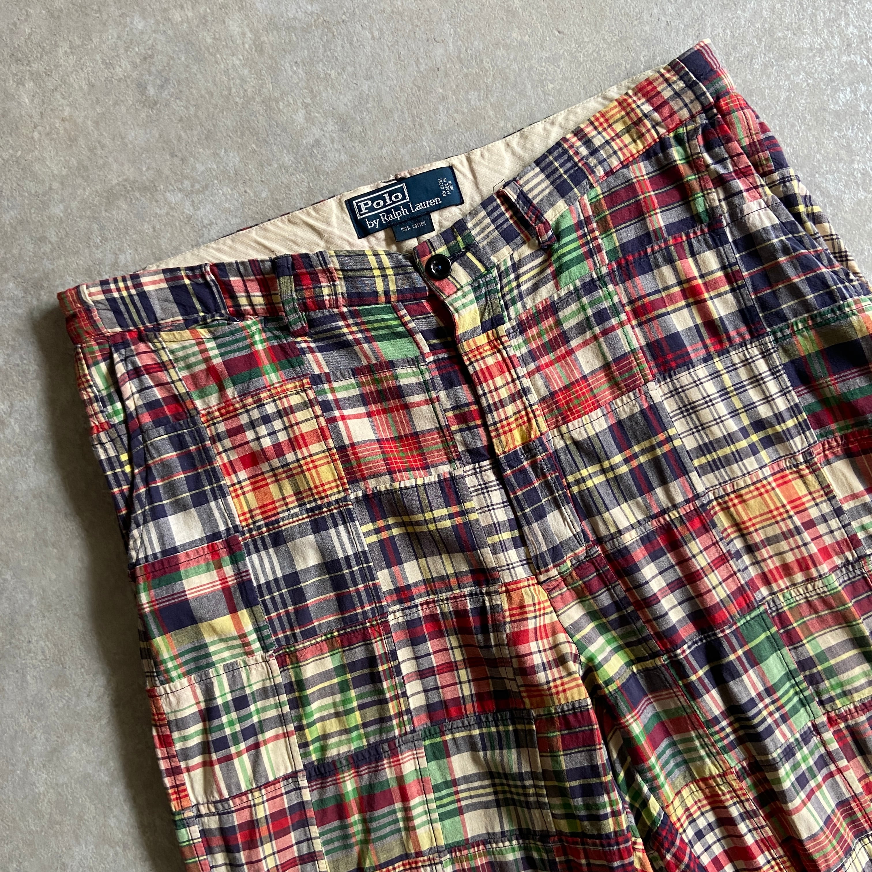 1990s Polo Ralph Lauren Patch Work Pants W33 L31 G639