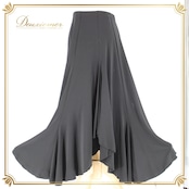 社交ダンス 衣装 スタンダード スカート レッスンウェア 練習着 オールシーズン Create-Sun クリエイトサン 黒 ブラック系 シンプル 無地 スカート レディース ダンスウェア 練習用 おしゃれ 伸縮性 スタイリッシュ 大人用 クラシック デザイン フォーマル 運動会 発表会 ギャザースカート シンプルスタイル 着やすい カジュアル 柔らかい ポリエステル 軽量 おすすめ