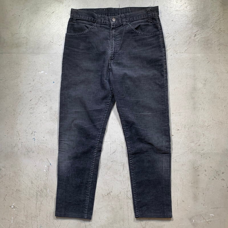 80's Levi's リーバイス 519-1558 ブラックコーデュロイパンツ ストレート 白タグ スモールe 刻印536 89年 USA製 W33  シルエットカスタム 希少 ヴィンテージ BA-1401 RM1770H | agito vintage powered by BASE