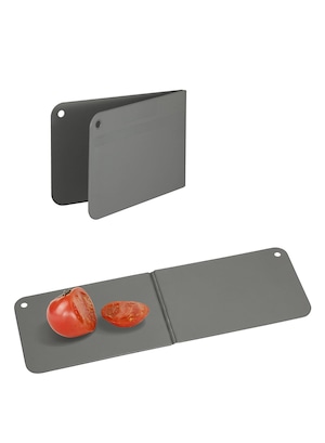【人気】シービージャパン(CB JAPAN) まな板 ワイドサイズ [広げて 150×440mm 畳んで 150×220mm] 抗菌加工 折りたたみ ダークグレー 食洗機対応 立てて乾かせる畳めるまな板 atomico