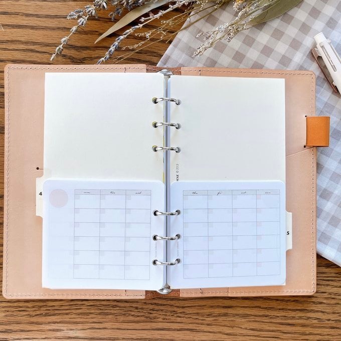 【はんぶんこリフィル/下半分用】バイブルサイズ/フリーマンスリー