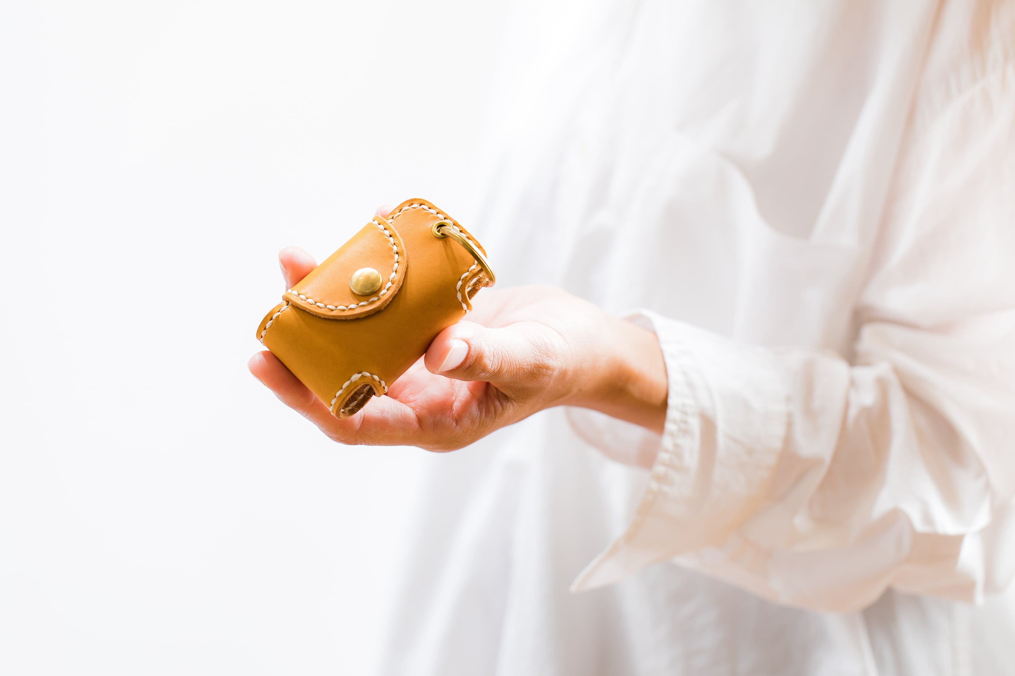 スマートキーケース(イエロー) | 革工房 蕾