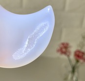 ドゥルージーアゲートのムーンシェイプ*天然石インテリア*月の形の置き物*お月様*M1