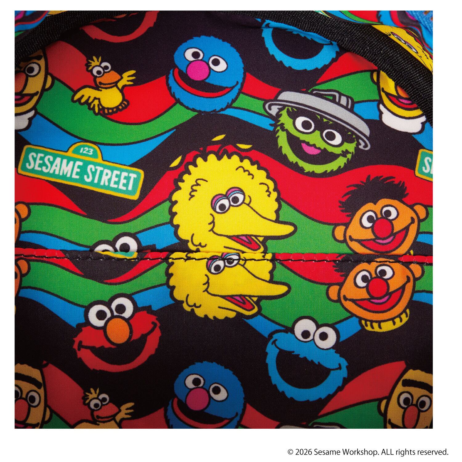 LF SESAME STREET COOKIE MONSTER PLUSH MINI BACKPACK_SESBK0013