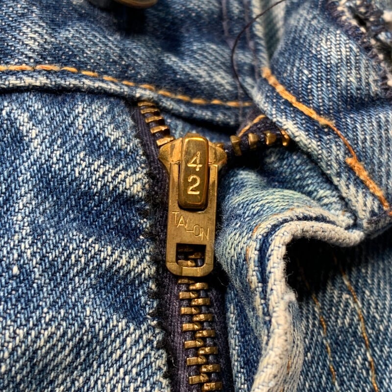 70's Levi's リーバイス 646-0217 ベルボトムデニム フレア ブーツカット オレンジタブ スモールe 刻印8 42TALON W31  リペア 希少 ヴィンテージ BA-1495 RM1864H | agito vintage powered by BASE