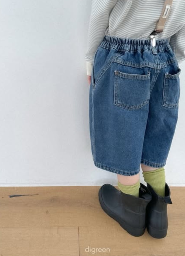 新作即納◆90-100 ワイドバミューダパンツ-digreen