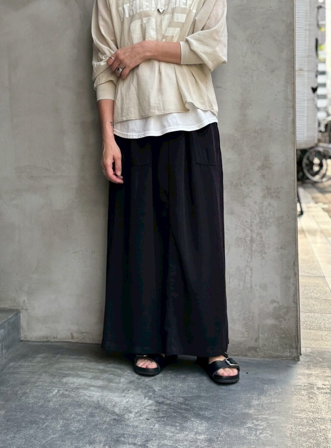 Flamingo firm 】テンセルイージーロングスカート | valance 福井