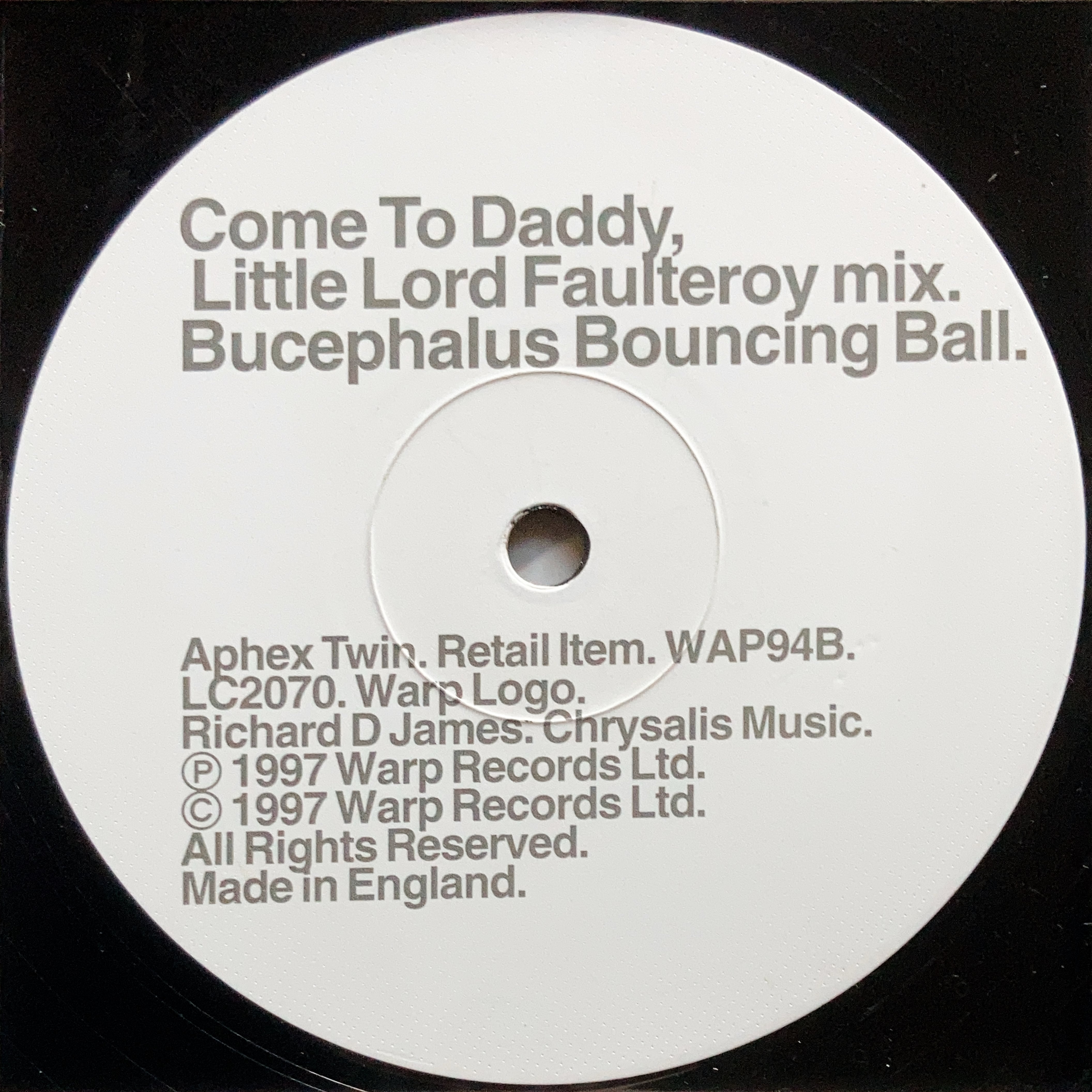 12”】Aphex Twin / Come To Daddy (Warp Records) (WAP94) | cpvinyl