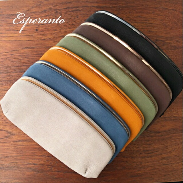 ［カウレザー］　がま口ロング [ESP-6635]　＃EN Tokyo ＃esperanto エスペラント
