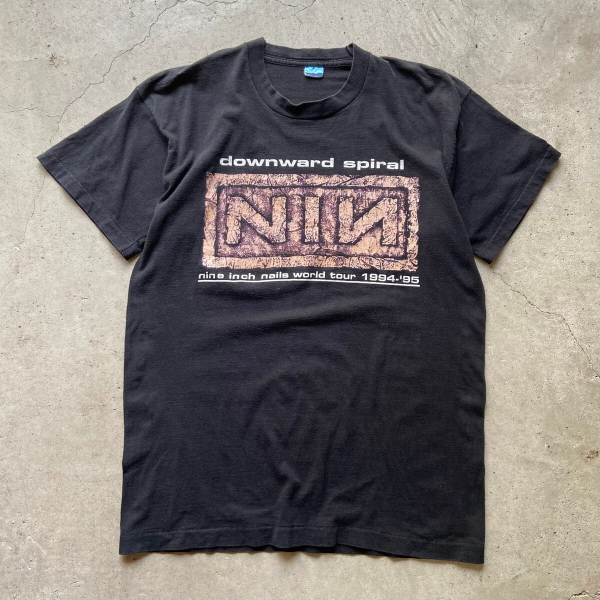 90s nine inch nails ヴィンテージTシャツ オリジナル　ボロ