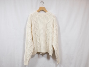 &her “ Alan knit “ WHITE
