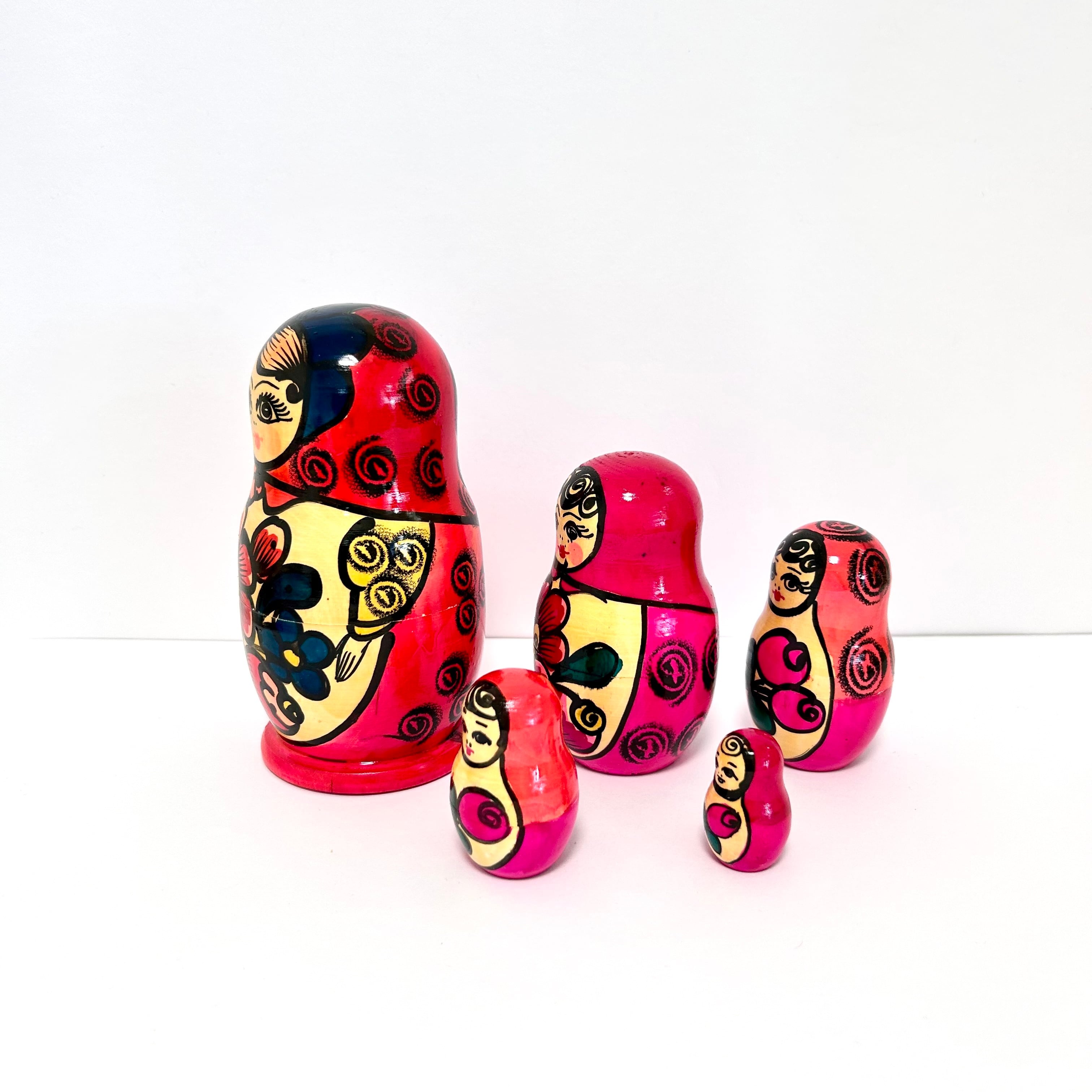 ビンテージ マトリョーシカ 14cm5ピース マイダン