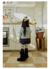 アーバンラビット / URBAN RABBIT / チェックレイヤードセット / 韓国子供服 / ジュニア / 26winter〖取寄〗*JS~JM*