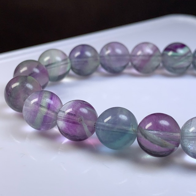 A54.繊細なグラデーションフローライト ブレスレット