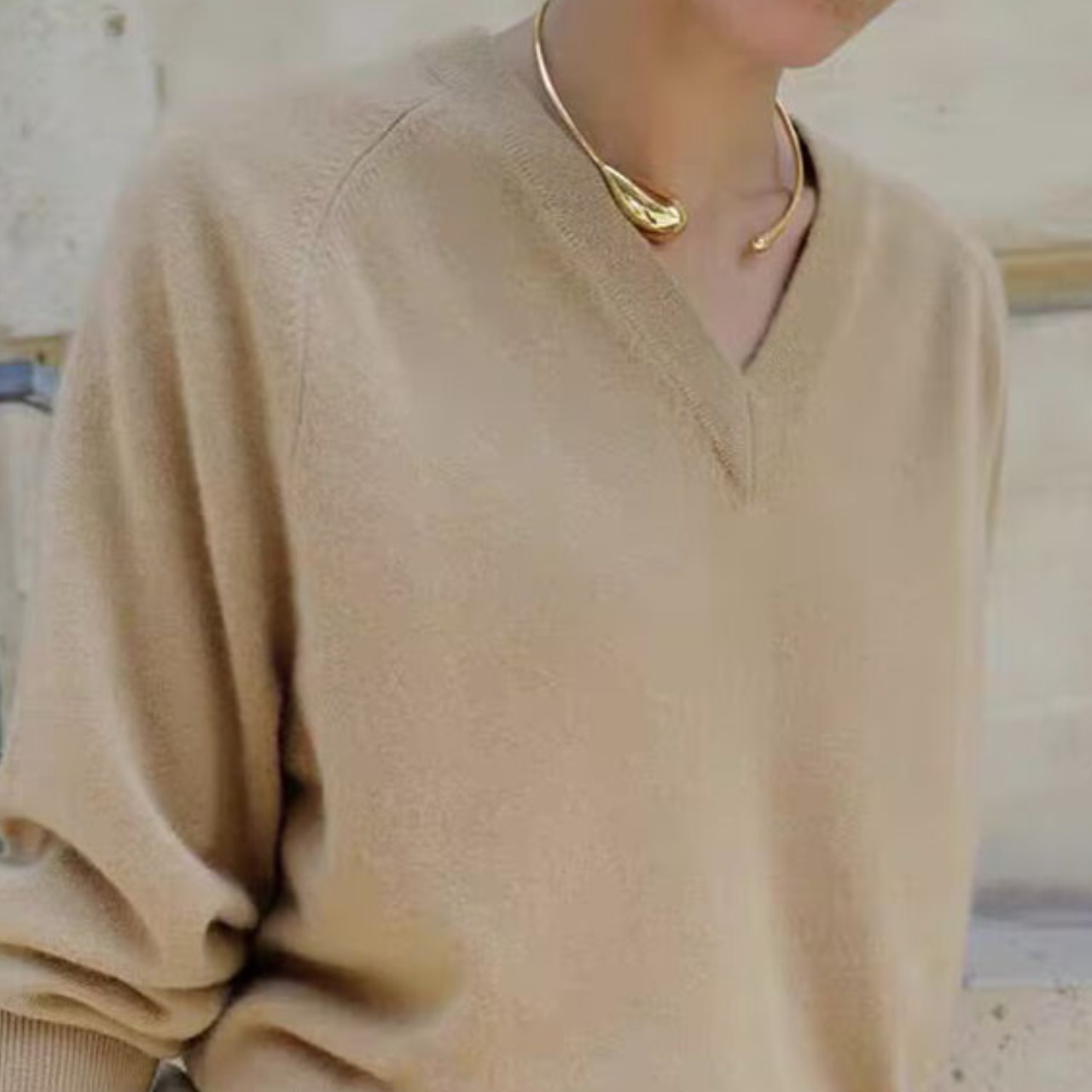 drop choker necklace T6074