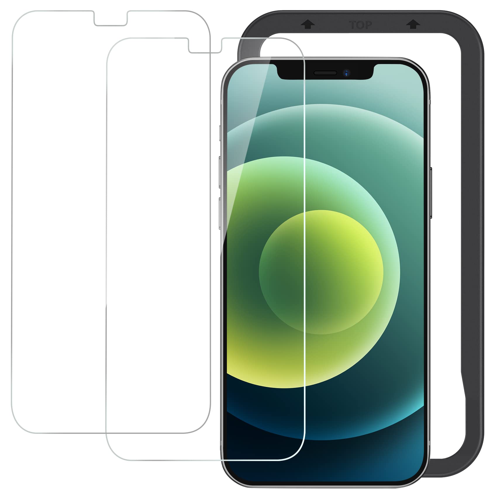 NIMASO ガラスフィルム iPhone 13 / 13Pro / iPhone 12 /12Pro 用 保護