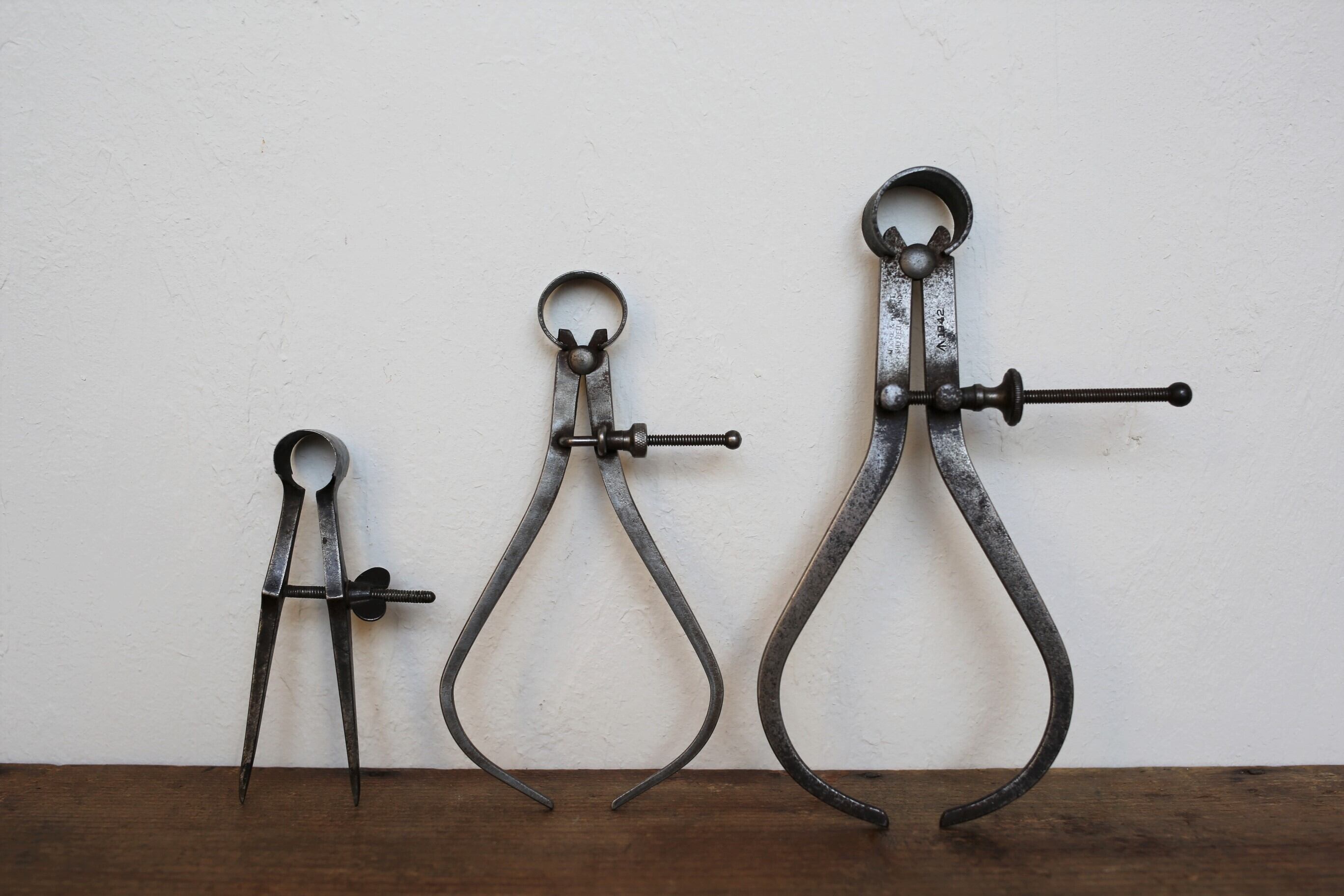 フランス アンティーク 工具 キャリパー カリパス（大） N-2208