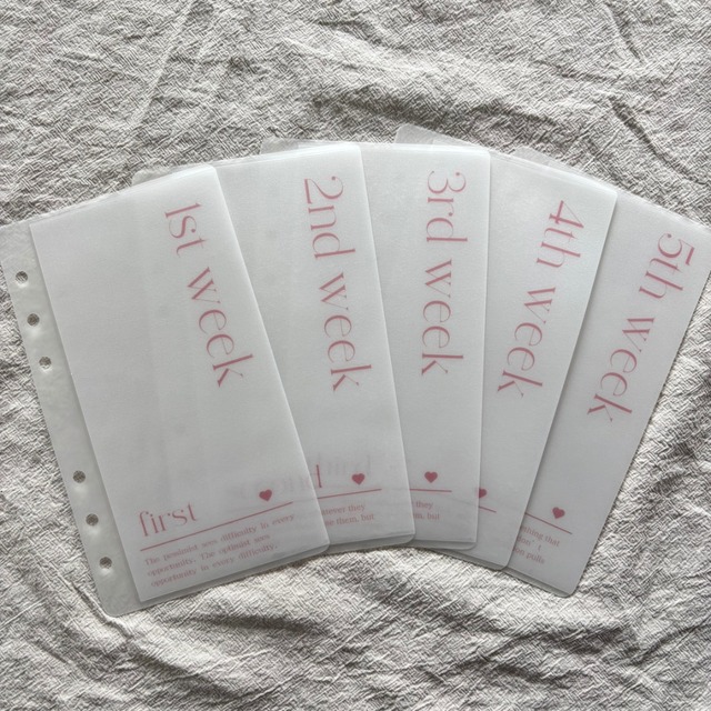 A6weekリフィル | nyk.saving