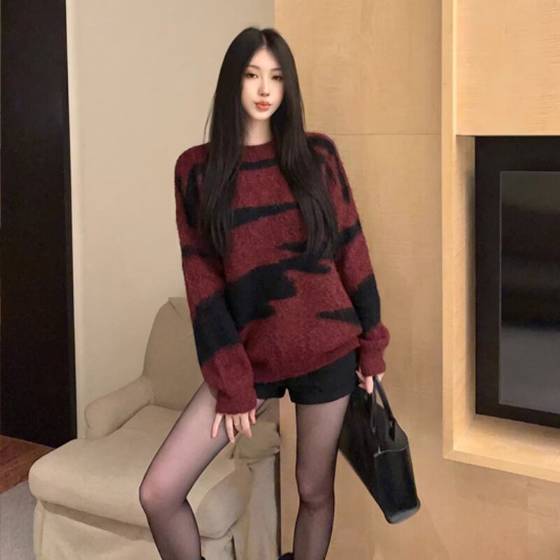 【tops】ニットトップス Q8047