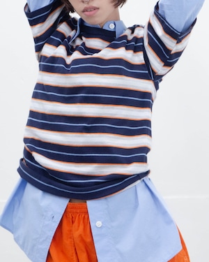 1980s multi stripe tee