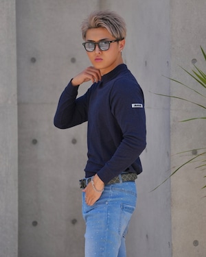 MOCK NECK PULL OVER【BEL-M-028】