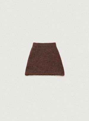 1月初旬発送 [The Barnnet] Brown Susie Alpaca Knit Mini Skirt 正規品 韓国ブランド 韓国通販 韓国代行 韓国ファッション thebarnnet 日本 店舗 ザ バーネット
