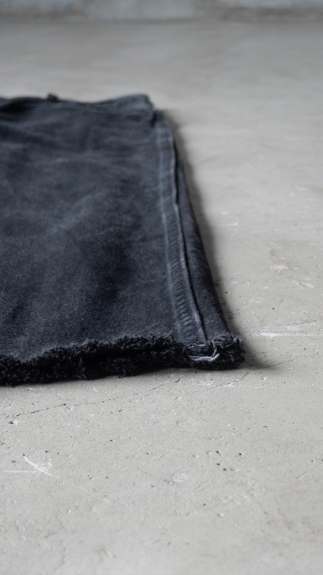"Wrangler" 1990s Black denim cut-off pants