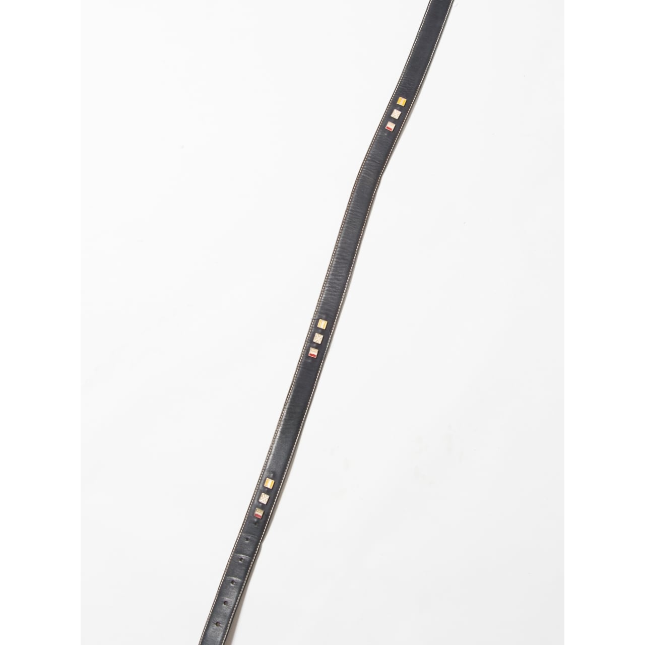 【Les Copains】Made in ITALY Logo plate Waist belt (イタリア製  ロゴプレート ウエスト ベルト)7b