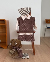 韓国子供服 / 26Autumn / Aosta / モルモル襟Tシャツ / 秋服 *S~XXL*