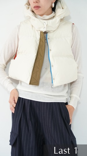 Mini down vest( ecru)