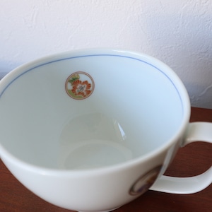 有田焼　多用碗（取手付）スープカップ　金彩丸紋　5-027