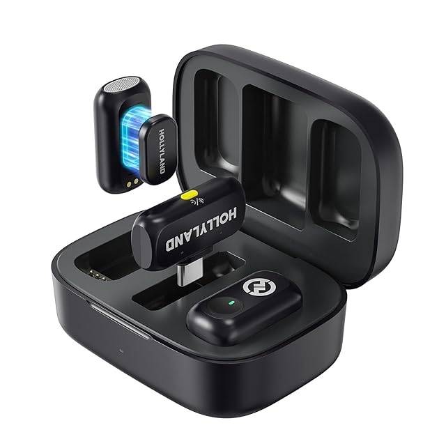 Hollyland LARK A1 Duo「2025新機」ピンマイク-ワイヤレスマイク（2TX