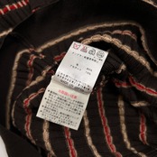 DAKS ダックス ボーダーデザイン リブ ウールニットセーター サイズ 44 /レディース/ダークブラウン
