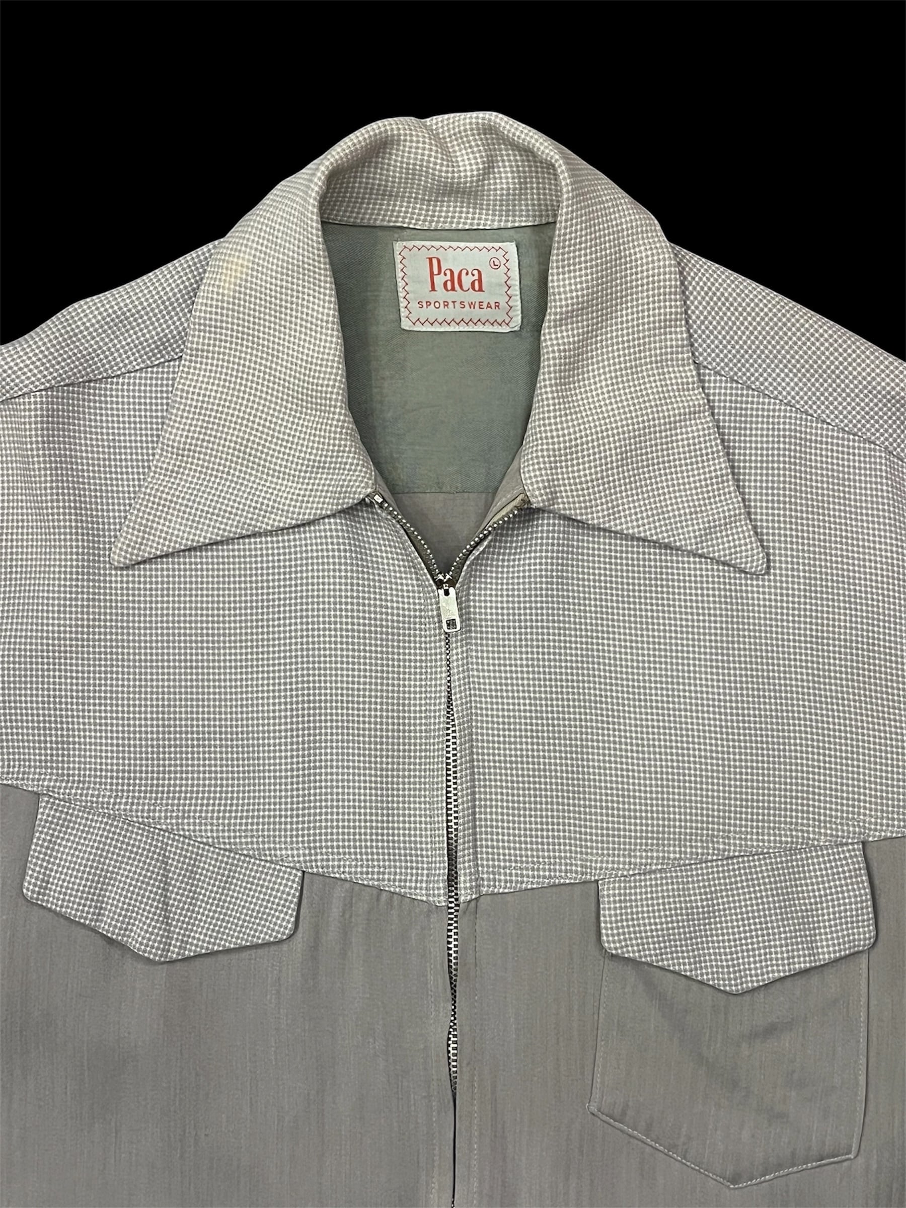 40s〜 PACA Two Tone Rayon Ricky Jacket gabardine jacket 40年代