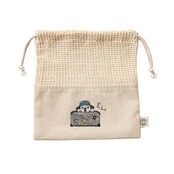 Somewhere Suitcase巾着/オーガニックコットン