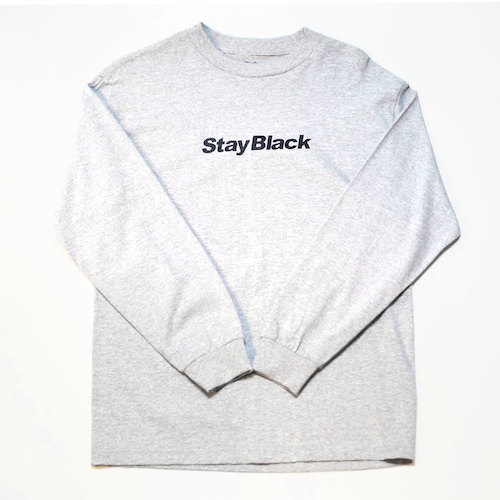 Stay Black Original Logo L/S TEE (GREY)