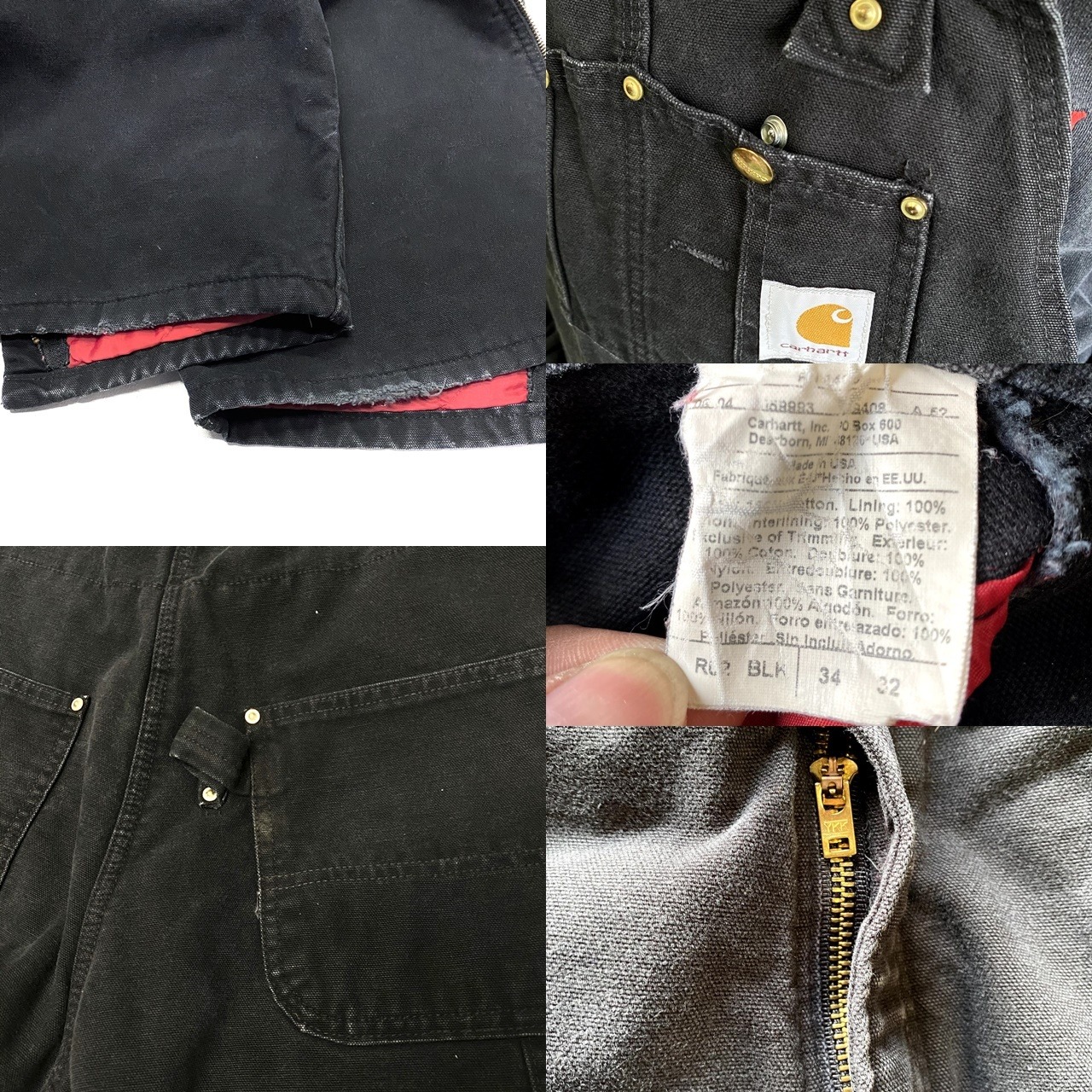 90年代 USA製 Carhartt カーハート ダック地 オーバーオール 
