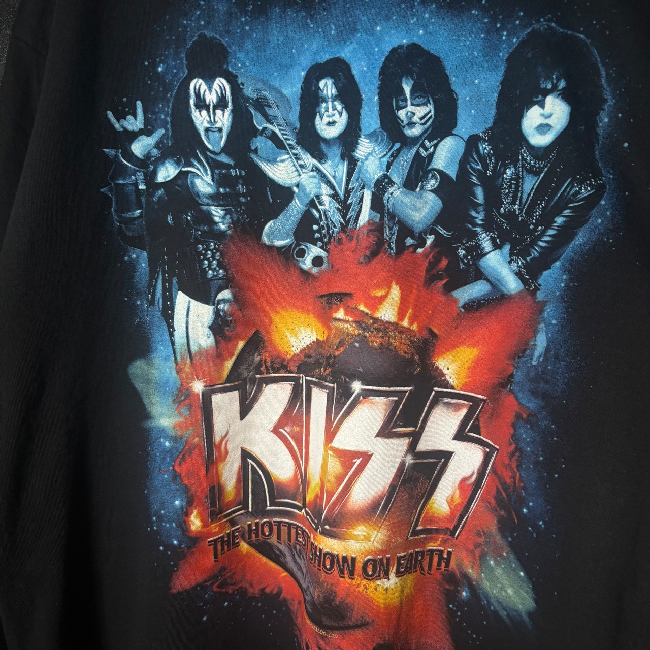 10S ALSTYLE 【KISS】「THE HOTTEST SHOW ON EARTH 」tour T-shirt キッス　ツアーTシャツ　バンドTシャツ　ブラック